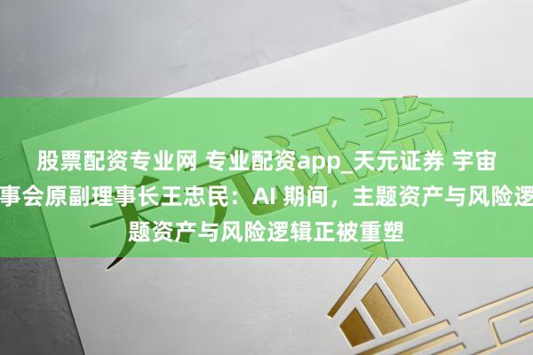 股票配资专业网 专业配资app_天元证券 宇宙社保基金理事会原副理事长王忠民：AI 期间，主题资产与风险逻辑正被重塑