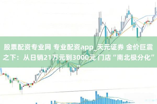股票配资专业网 专业配资app_天元证券 金价巨震之下：从日销21万元到3000元 门店“南北极分化”